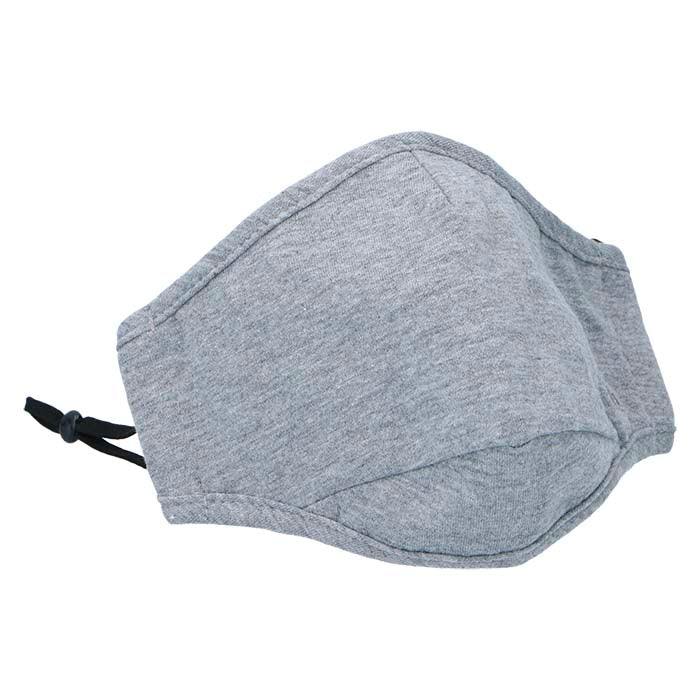 Stofmundbind 2-lags grå 2 stk. genbrugelige vaskbare med filterlomme - Robin Ruth