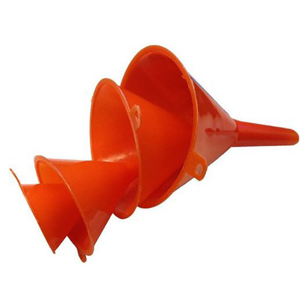 Plasttragte sæt 4 stk forskellige størrelser til påfyldning - allride