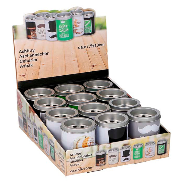 Askebæger i metal med dekorativt design - edco