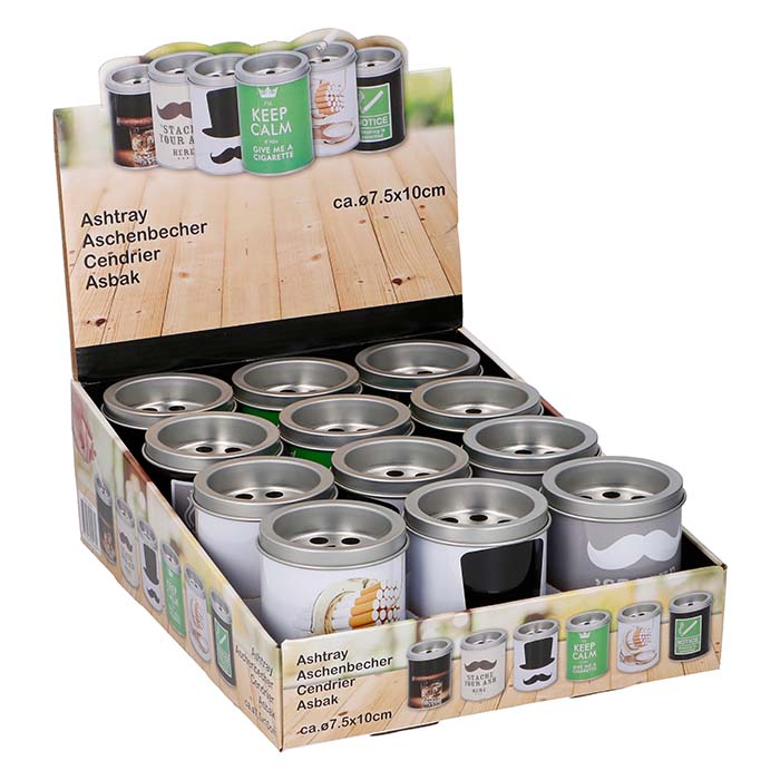 Askebæger i metal med dekorativt design - edco