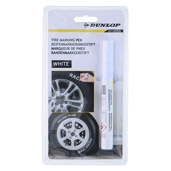 Hvid dækstift til fælgkanter 4,5 ml - Dunlop
