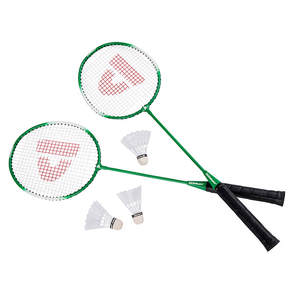 Badmintonsæt 6 dele inkl. bolde og ketchere - Donnay