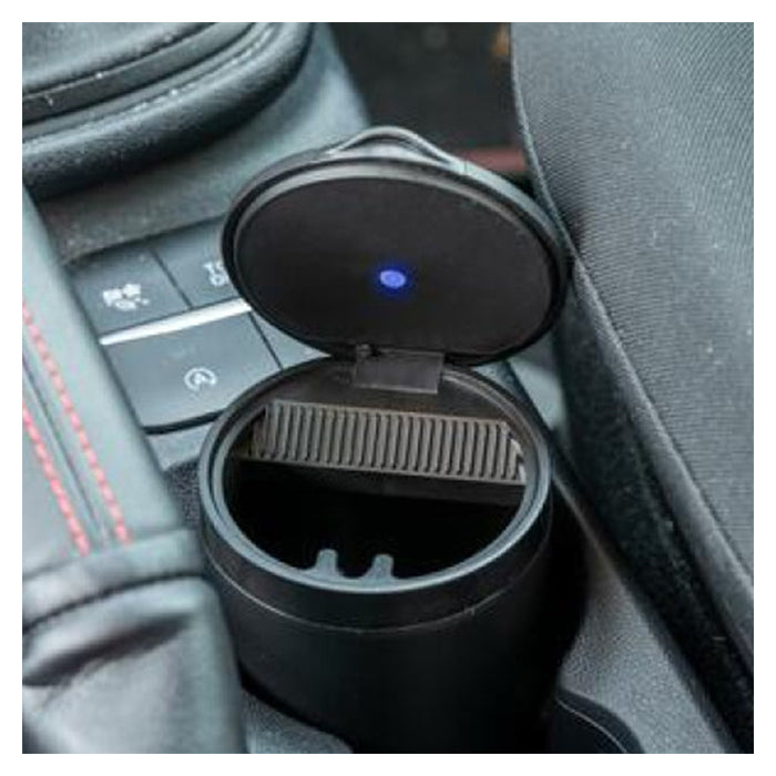 Askebæger med LED lys, 6 stk - praktisk bilaskebæger, Allride