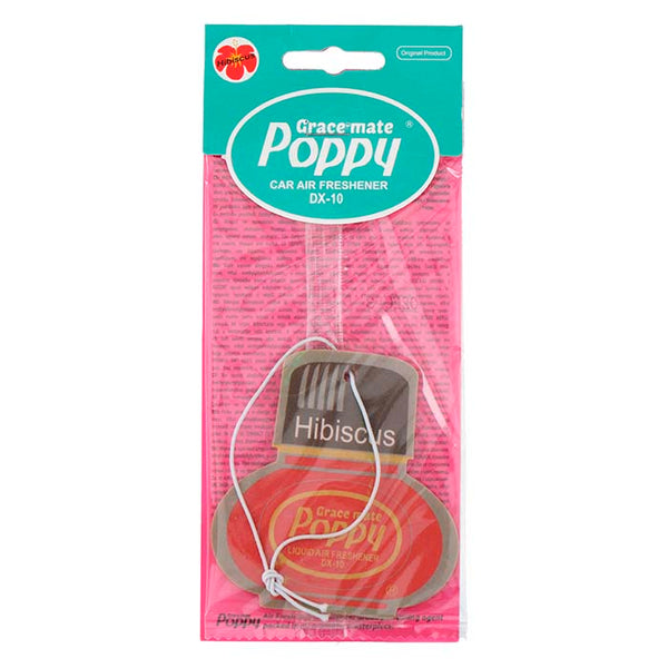 Duftkort Hibiscus - bil- og rumfrisker, langvarig duft - Poppy