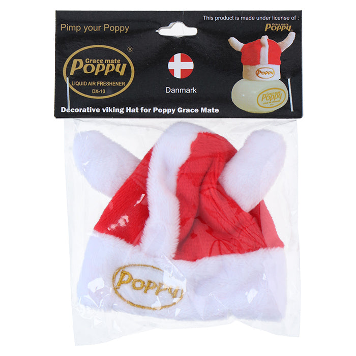 Vikingehjelm til Poppy luftfrisker - dansk flagdesign, lille charmør - Poppy