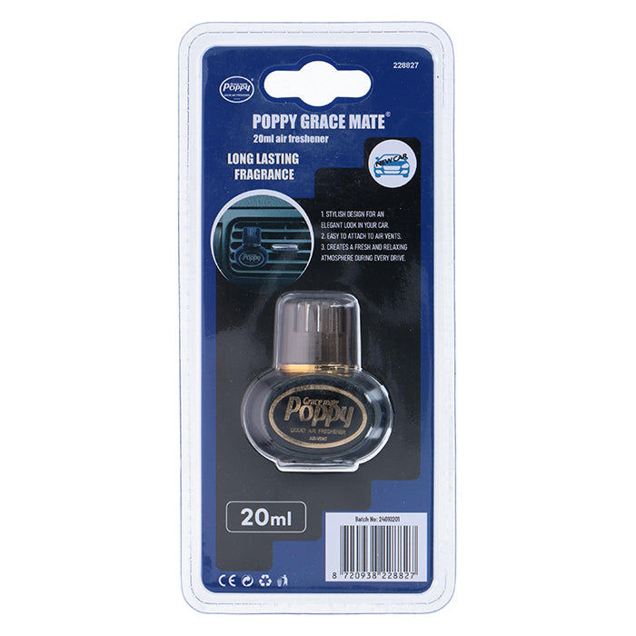 Poppy mini luftfrisker New Car, 20 ml.