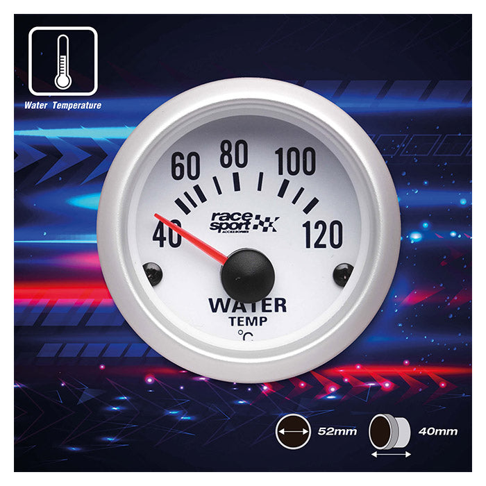 Vandtemperaturmåler 52 mm celsius 12V - Racesport