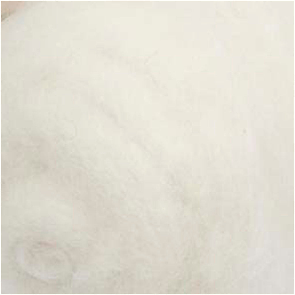 Kartet Uld, hvid, 100 g/ 1 bdt.