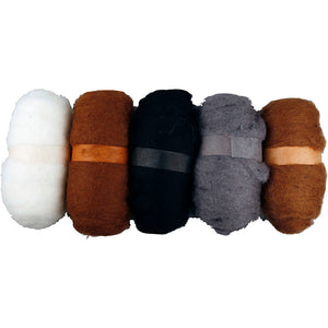 Kartet Uld, natur, 5x100 g/ 1 pk.