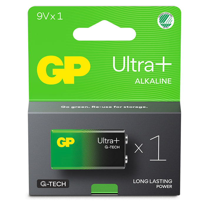 9V Alkaline batteri GP Ultra Plus 1604AUP/6LF22 1-pak - GP