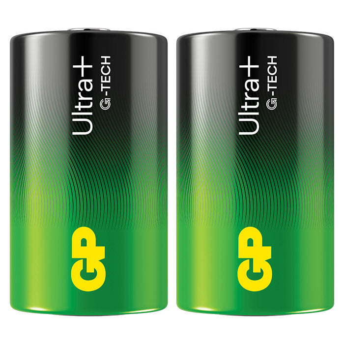 D-batteri Alkaline 2-pak - GP Ultra Plus