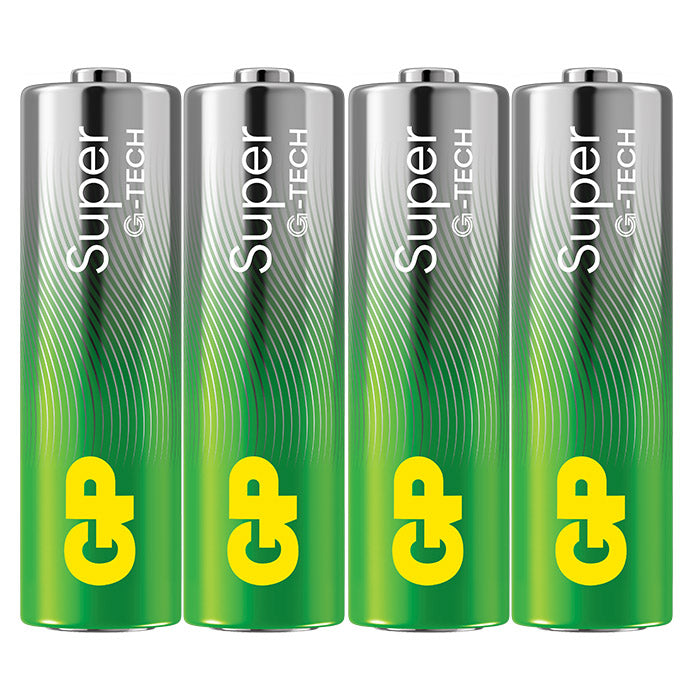 AA-batteri 4-pak Super Alkaline LR6 - GP