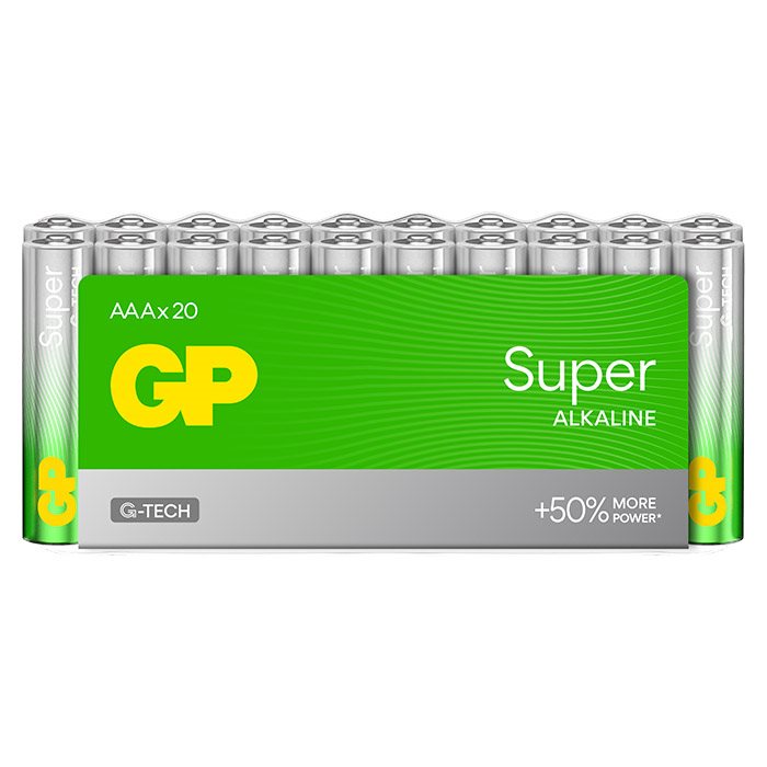 Alkaline AAA-batterier 24A/LR03 20-pak - GP