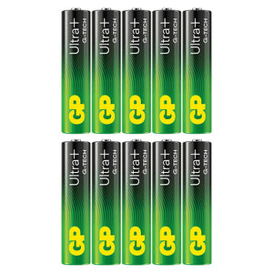 GP Ultra Plus Alkaline AAA-batteri 24AUP/LR03 10-pak