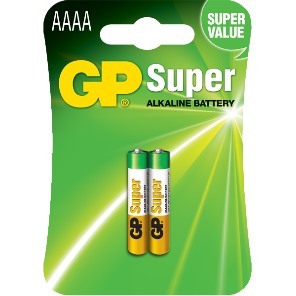 AAAA (LR61) knapcellebatterier 2 stk - GP