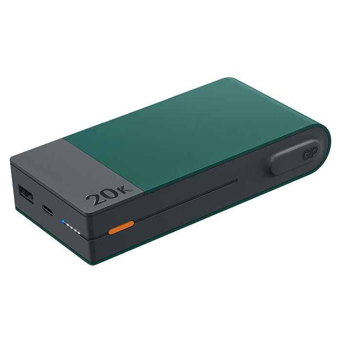 Powerbank 20.000 mAh USB-A & USB-C 22,5W hurtigopladning bærbar oplader - GP