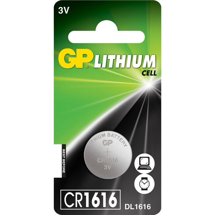 CR1616 knapcellebatteri 3V - GP