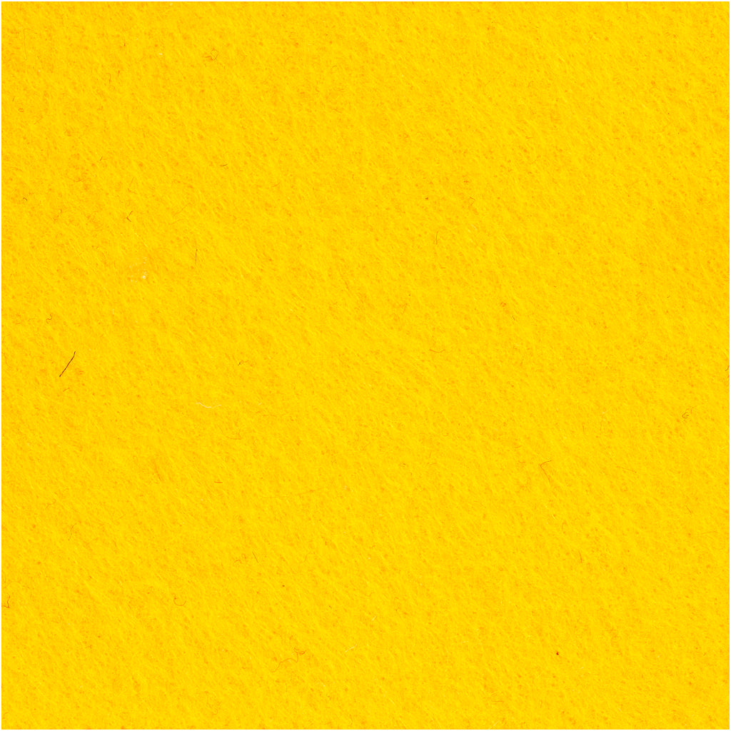 Hobbyfilt, ark 42x60 cm, tykkelse 3 mm, gul, 1 ark
