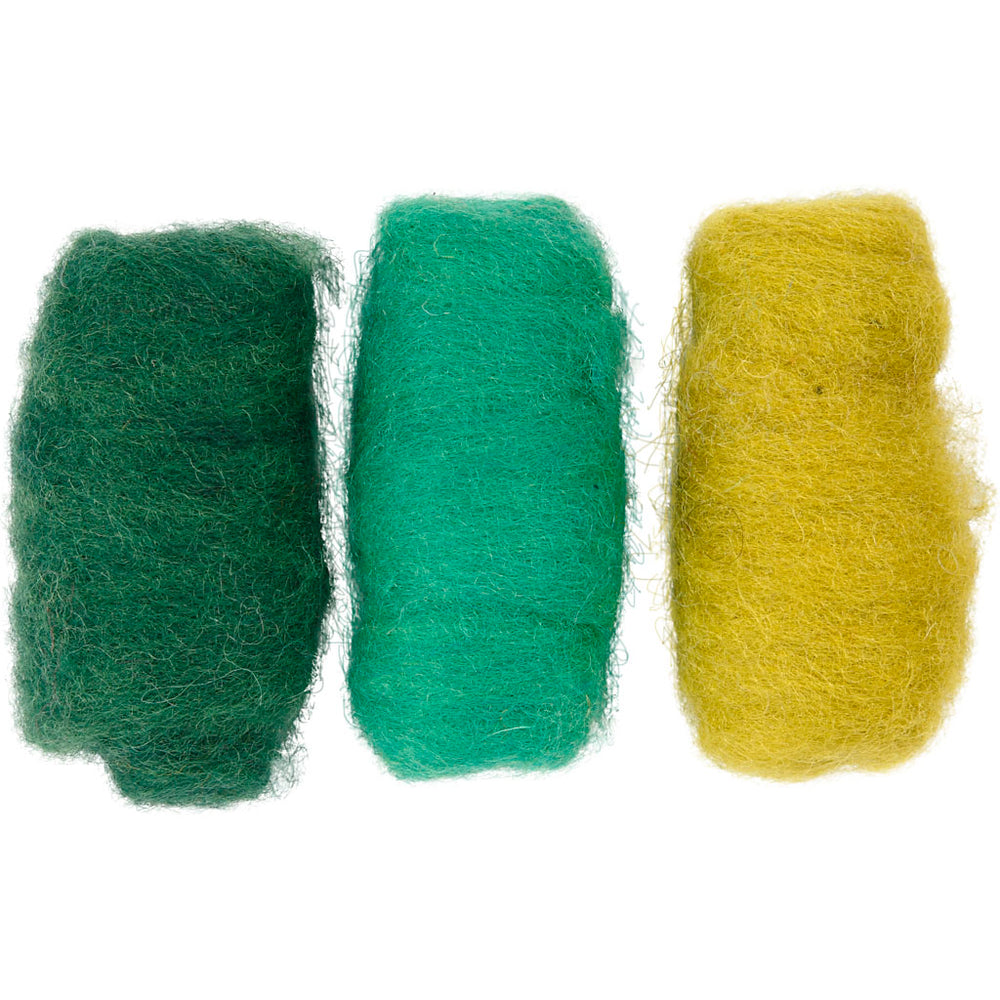 Kartet Uld, grøn/turkis harmoni, 3x10 g/ 1 pk.