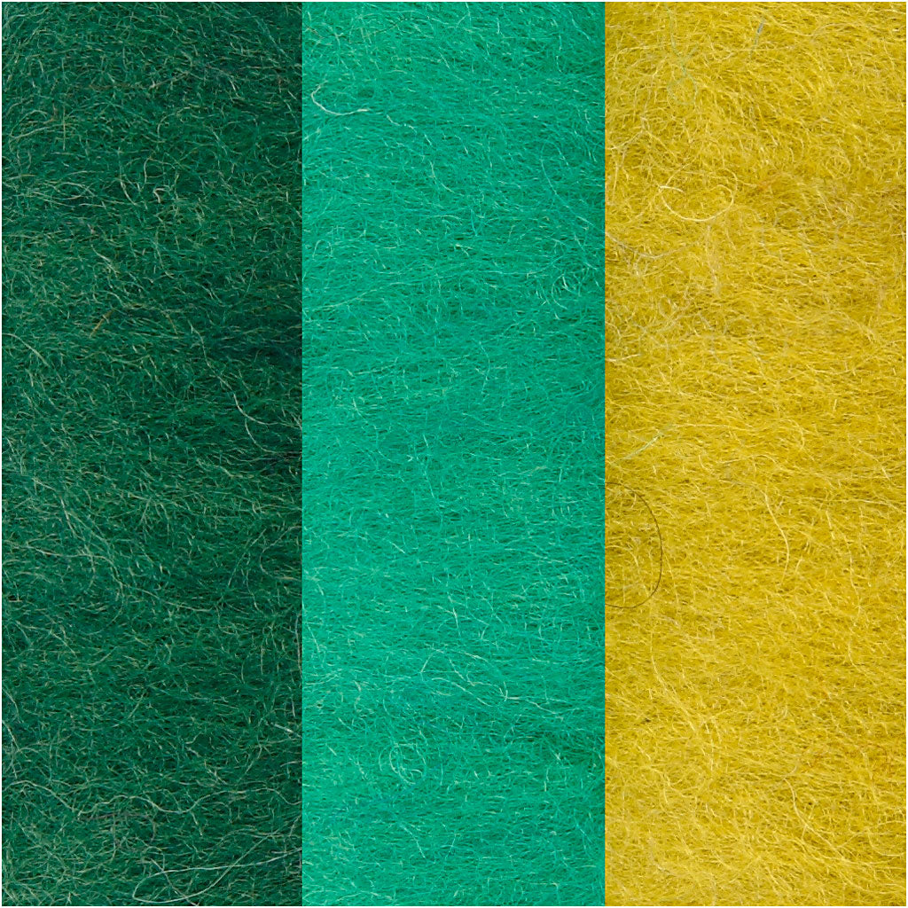 Kartet Uld, grøn/turkis harmoni, 3x10 g/ 1 pk.