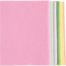 Hobbyfilt, A4, ark 210x297 mm, tykkelse 2 mm, pastelfarver, 10 stk./ 1 pk.