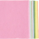 Hobbyfilt, A4, ark 210x297 mm, tykkelse 2 mm, pastelfarver, 10 stk./ 1 pk.
