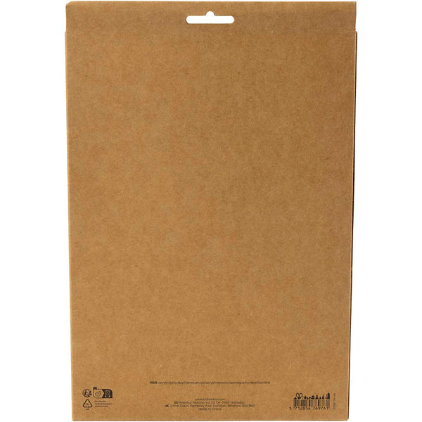 Hobbyfilt, A4, ark 210x297 mm, tykkelse 2 mm, pastelfarver, 10 stk./ 1 pk.