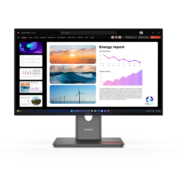 Lenovo ThinkVision P24Q-40 LED display 60,5 cm (23.8) 2560 x 1440 pixel Quad HD LCD Sort