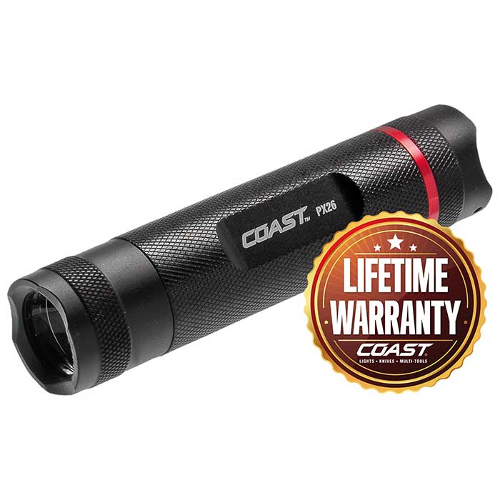 Håndlygte 265 lumen kompakt robust vandafvisende 121 m rækkevidde - Coast