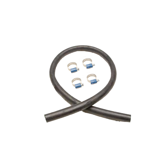 Monteringssæt 16 mm slange 100 cm med 4 spændebånd og rørsamler - defa