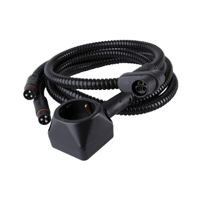 Forgreningssæt med stikkontakt og kabinevarmerkontakt - DEFA