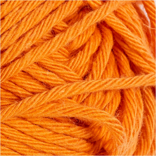 Bomuldsgarn, 8/8, L: 80-85 M, orange, 50 g/ 1 ngl.