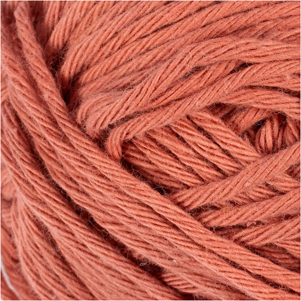 Bomuldsgarn, 8/8, L: 80-85 M, terrakotta, 50 g/ 1 ngl.