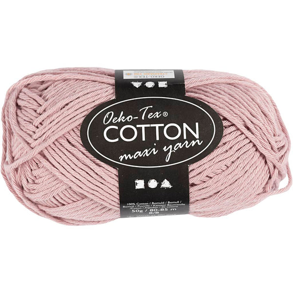 Bomuldsgarn 8/8 i Lavendel - 50 g, 80-85 m