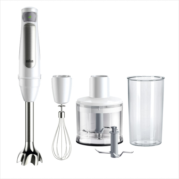 Braun Multiquick 7 MQ 7035I WH Stavblender Premium hvid/børstet rustfrit stål