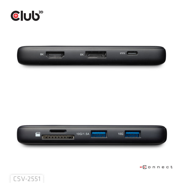 Club 3D 8-in-1 USB-C Dockingstation