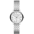 Emporio Armani Mother Of Pearl skive sølv stål rem ur For Women Ar11112