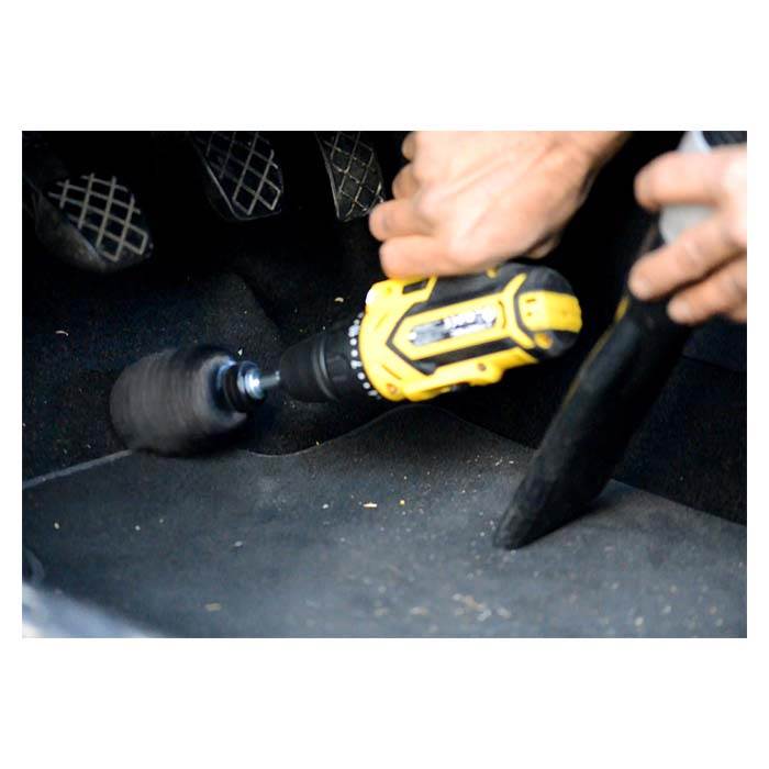 Roterende tæppebørste til skruemaskine - effektiv rengøring af måtter og sæder, Twisstar