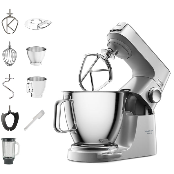 Kenwood Titanium Chef Baker XL foodprocessor 1200 W 7 L Rustfrit stål