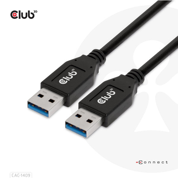Club 3D USB-kabel 0.5m Sort