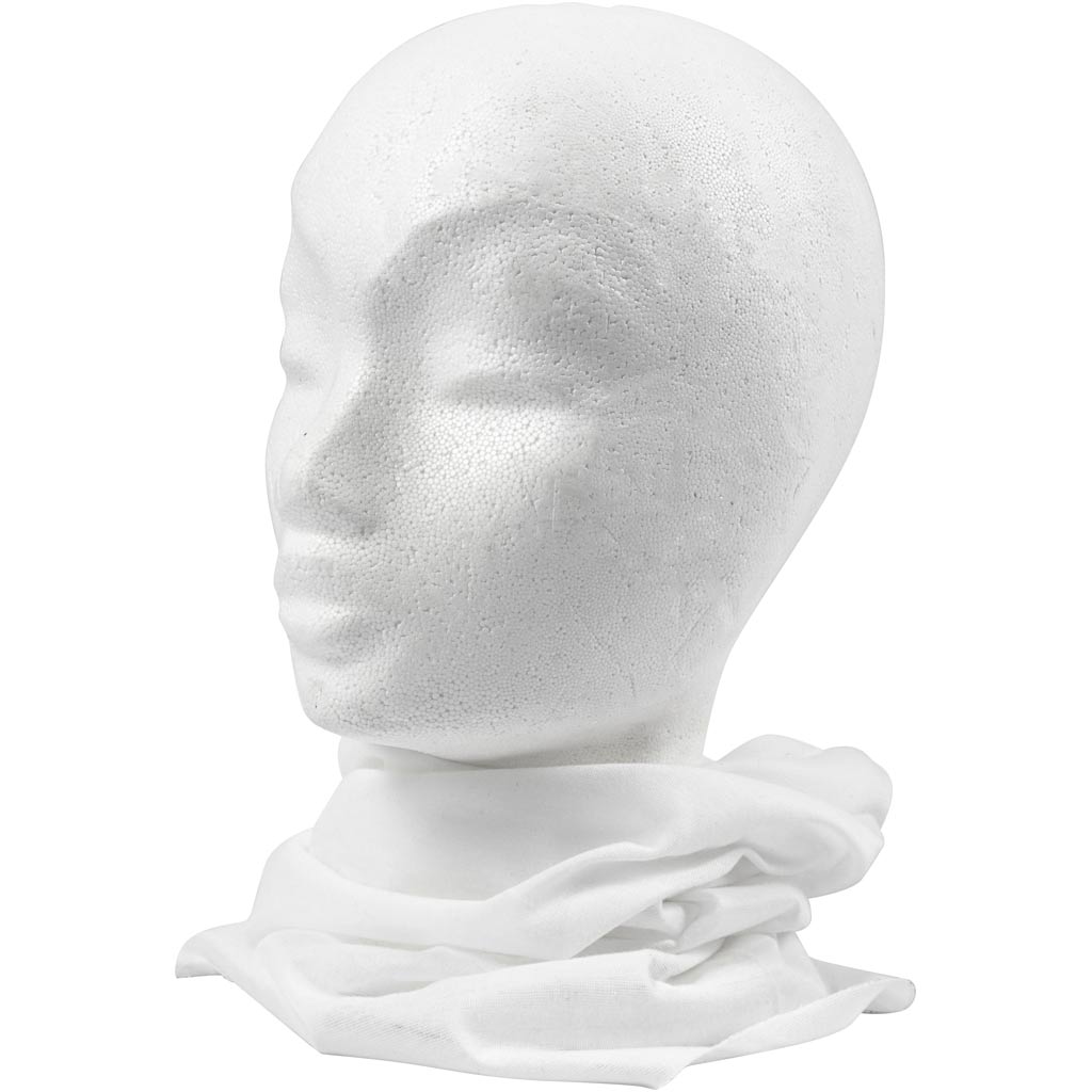 Halsedisse, str. 49x25 cm, råhvid, 1 stk.