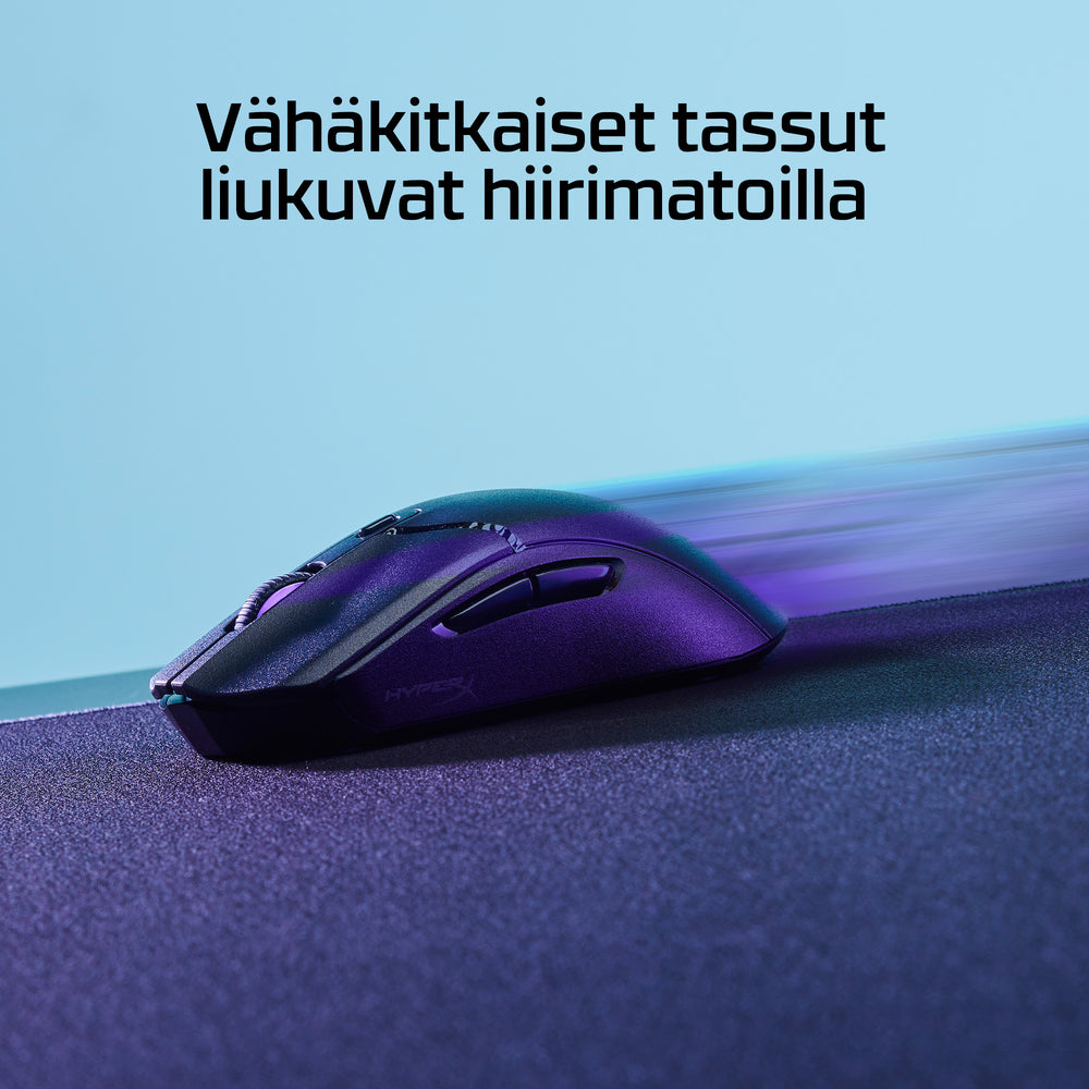 HyperX Pulsefire Haste 2 Optisk Trådløs Kablet Sort