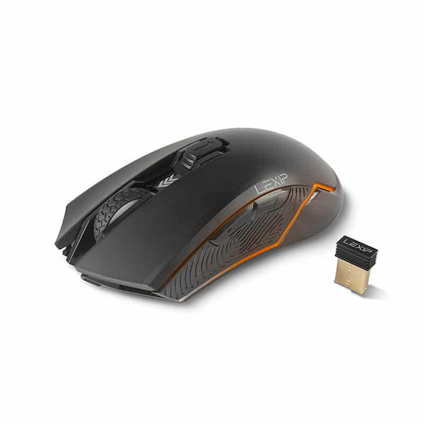 Lexip AR18 mus Spil Højre hånd RF Wireless + USB Type-A Optisk 4800 dpi