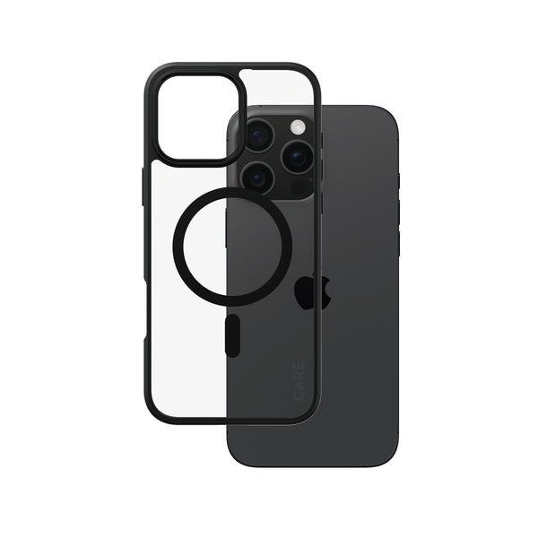 CARE by PanzerGlass Urban Combat Beskyttelsescover Til mobiltelefon Sort Gennemsigtig Genbrugt plastik Apple iPhone 16 Pro Max