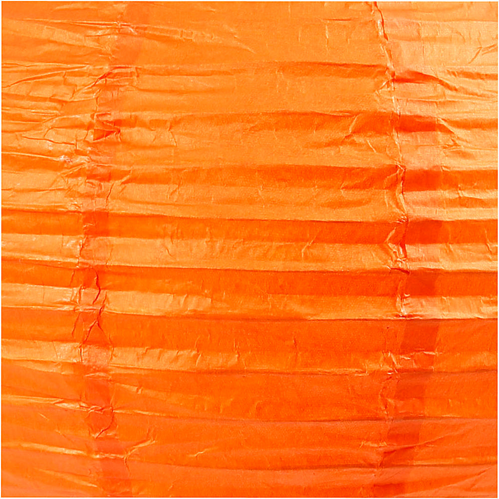 Rispapirlampe, diam. 20 cm, orange, 1 stk.
