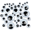 Rulleøjne, uden klæb, diam. 4-20 mm, 1100 ass./ 1 pk.
