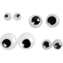 Rulleøjne, uden klæb, diam. 4+6+8+10 mm, 40 ass./ 1 pk.