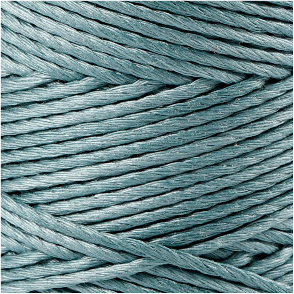 Bambussnor, tykkelse 1 mm, mørk turkis, 65 m/ 1 rl.