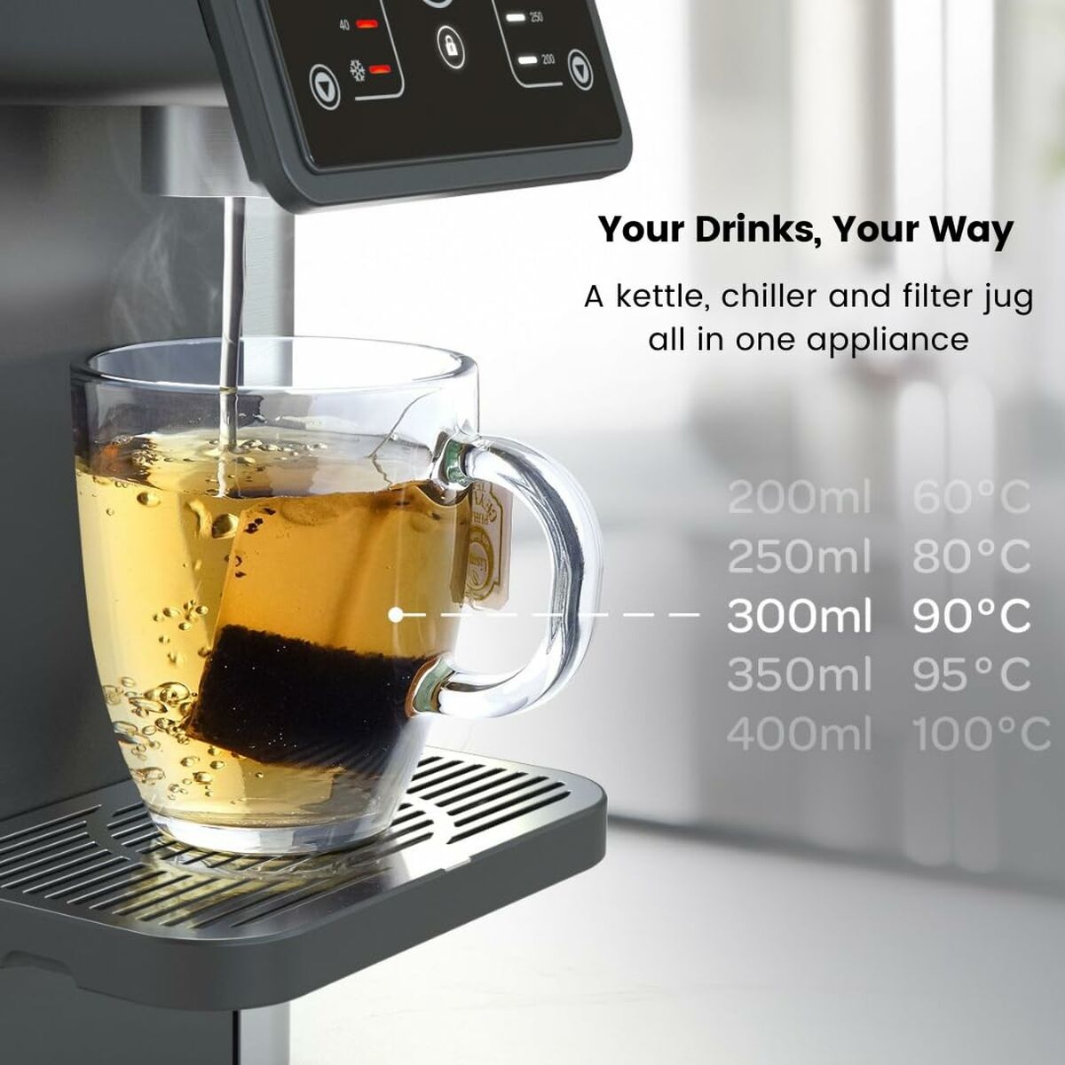 Vandbeholder Aqua Optima STAUR001 Sort Plastik