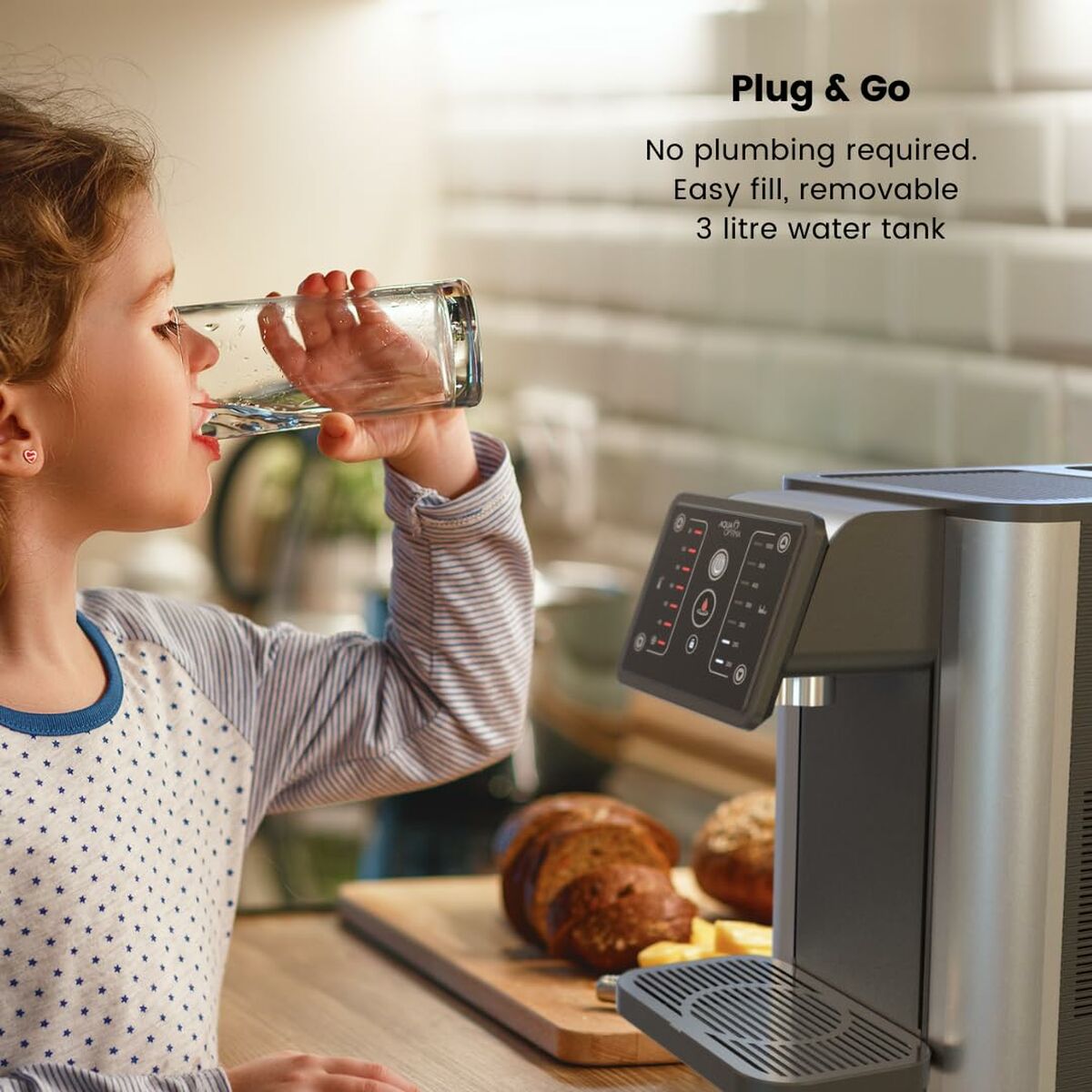 Vandbeholder Aqua Optima STAUR001 Sort Plastik